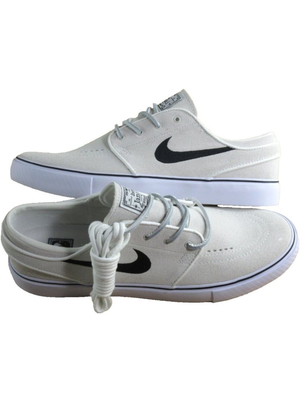 Nike Men's SB Zoom Janoski OG+ Skate Shoes Summit White Black Suede Size 9.5 NIB